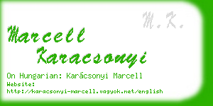 marcell karacsonyi business card
